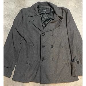 Matchstick Wool Pea Coat Jacket